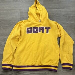 Evolution In Design Yellow & Purple Goat Lakers Colored Hoodie | Kids Size M